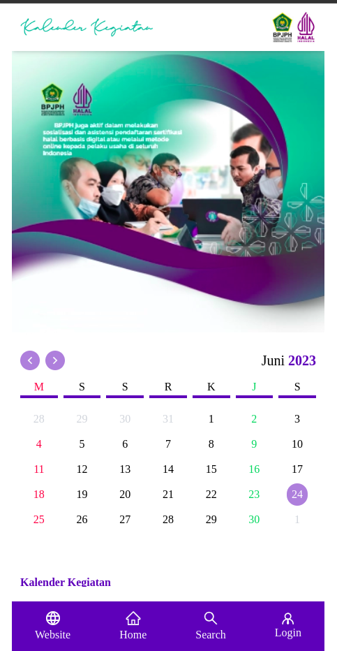 Kalender Kegiatan Halal Kemenag RI